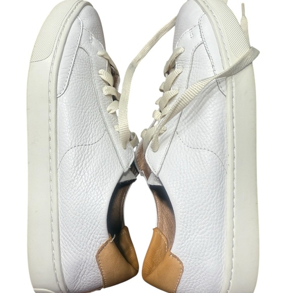 Soludos Ibiza Classic Leather Sneakers – Oasis White (Size 8) - Picture 12 of 16